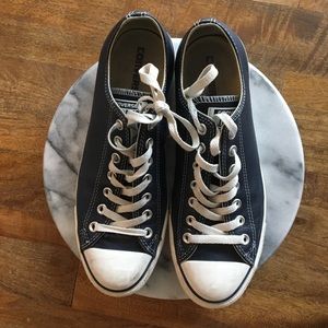 Converse Shoes - Blue Leather Converse Converse Shoes - Blue Leather Converse
